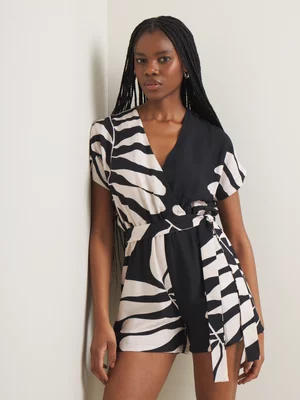 Women's Iconography Wrap Front Playsuit