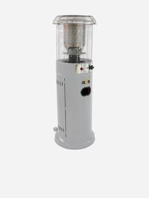 Alva Short Stand Patio Gas Heater Grey