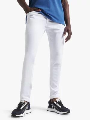 Fabiani Men's White Skinny Denim Jeans 
