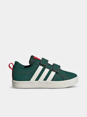 adidas Junior Pre-School VS Pace Green/White Sneakers