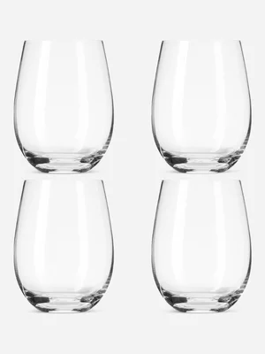 @home Stemless Wine Glass Set Of 4