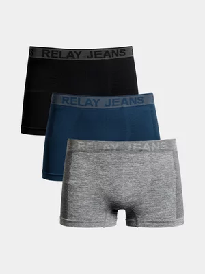 Relay Jeans Men's 3 pack Panel Multicolour Boxers