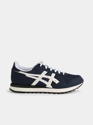 Mens Asics Tiger Runner II Navy/Cream Sneaker 