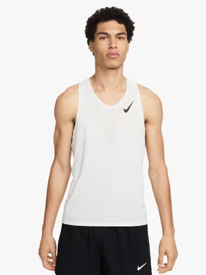 Mens Nike Dri-Fit ADV Aeroswift White Running Vest
