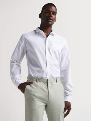 Markham Men's Smart Regular Fit White Shirt