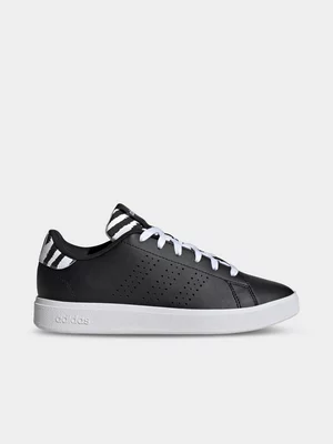 Women's adidas Advantage Base 2.0 Black/Zebra Sneaker