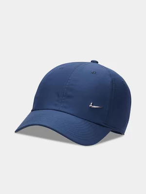 Nike Dri-Fit Club Unstructured Metal Swoosh Navy Cap