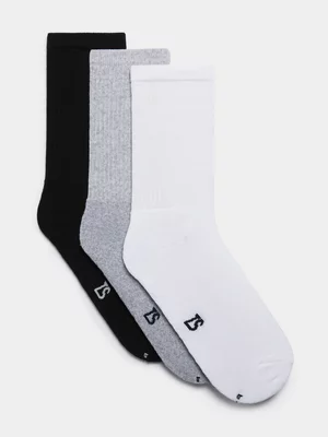 TS Adult Multisport 3-pack White Socks