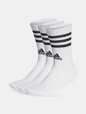 adidas 3-stripes 3-pack Cushioned Crew White Socks