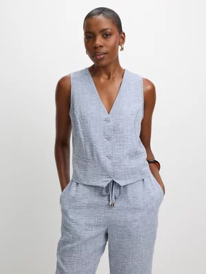 Exact Women's Blue Waistcoat