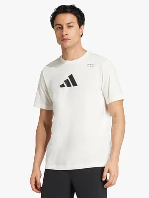 adidas Mens Climacool Category Training Graphic Chalk White Tee