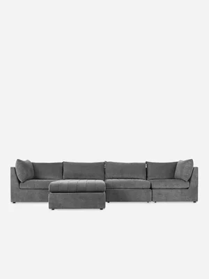 Oslo 5 Pc Modular Couch Danny Grey