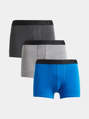 Relay Jeans Men's Grey/Blue Boxers