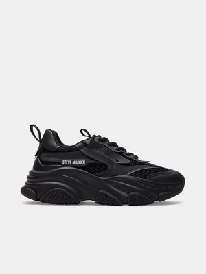 Women's Steve Madden Black Possession Athletic Shoes