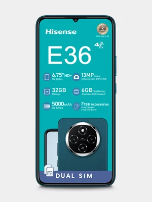 Hisense E36 Green DS Network Locked - MTN