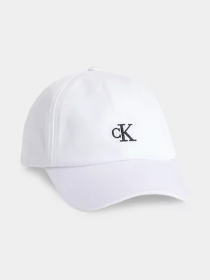 Kids Calvin Klein White Monogram Baseball Cap