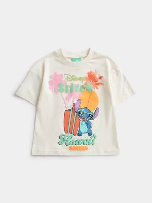 Jet Toddler Boy Cream Stitch Hawaii T-shirt