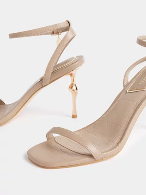 Luella Barely There Ankle Tie Sandals