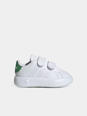 Toddlers Adidas Advantage White/Green Sneaker 