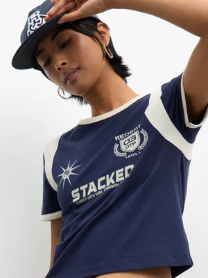 Redbat Athletics Women's Navy T-Shirt