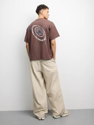 Anatomy Men's Whirl Dragonfly Graphic Brown T-shirt