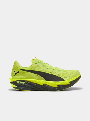 Puma Mens Deviate Nitro Elite 4 Sunny Lime Running Shoes 