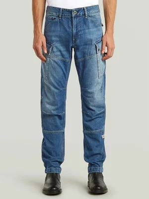 G-Star Men's Santorini Roxic Zip Regular Tapered Denim Blue Jeans