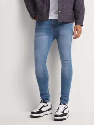 Relay Jeans Men's Super Skinny Sustainable Light Blue Denim