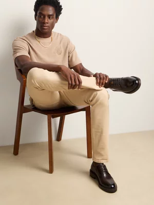 Fabiani Men's Brown Leather Chunky Sole Derby