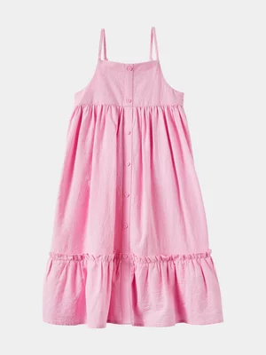 Cotton On Kids Girl Pink Leah Midi Dress