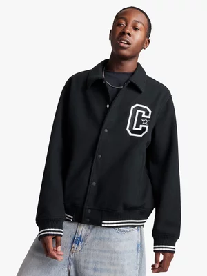 Converse Men's Retro Black Varsity Jacket