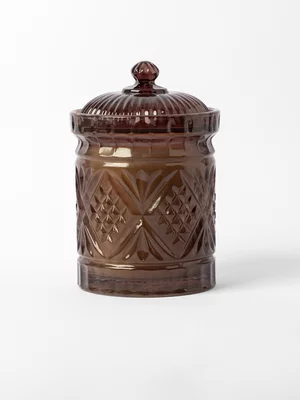 Cedar Breeze Cut Glass Fragranced Lidded Jar Candle