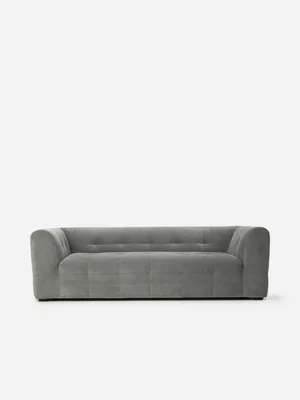 Tuft 3 Seater Couch Spano Velvet Cloud