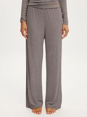 Women's Cotton On Burgundy Airy Soft Wide Leg Pants