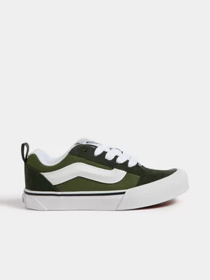 Vans Kids Knu Skool Pine Green/White Sneaker
