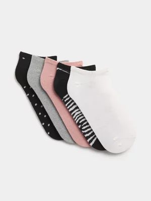 Exact Women's  5-Pack Trainer Socks