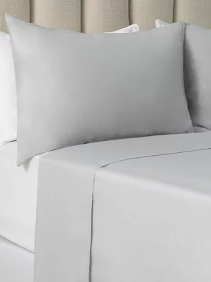 Everynight Cotton Flat Sheet Silver