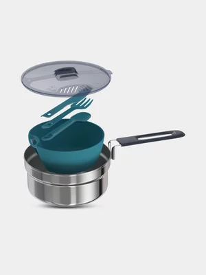 Decathlon Stainless Steel Camping Cook Set - 1.1L