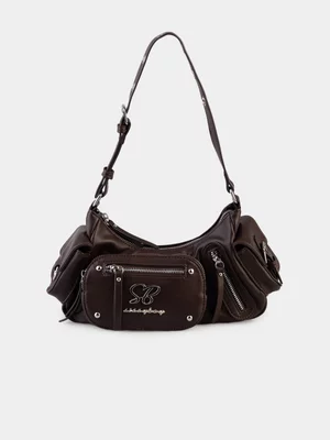 Women's Sissy Boy Brown Aliyah Cargo Shoulder Bag
