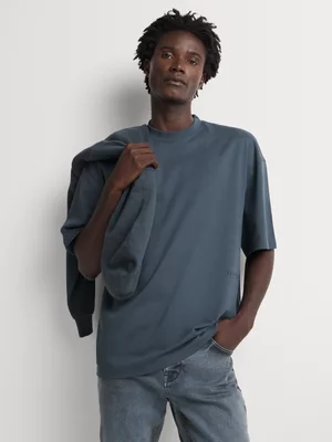 Relay Jeans Men's Oversized Petrol Blue T-Shirt