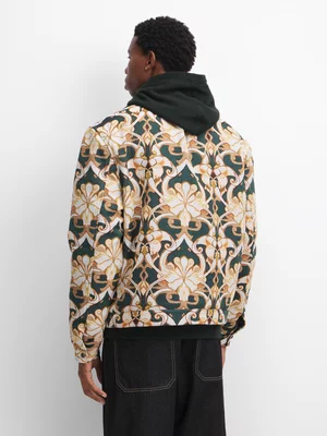 The FIX Men's Natural Taperstry Harrington Jacket