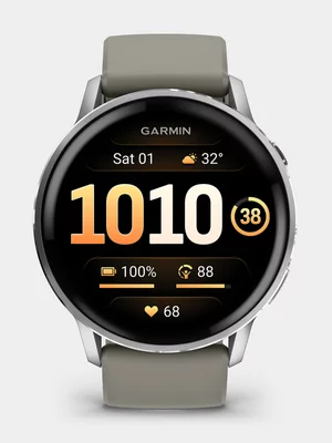 Garmin Venu 4 45mm Silver/Grey Silicone Band Smartwatch