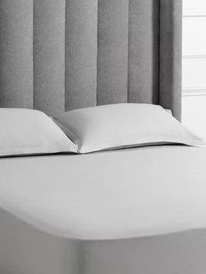 Sheraton Textiles Cotton Sateen 600 Thread Count Fitted Sheet Platinum