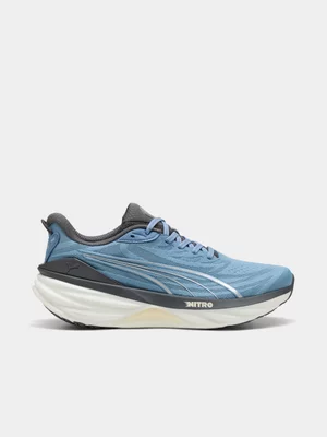 Puma Mens ForeverRun Nitro 3 Zen Blue/Moody Gray Running Shoes 