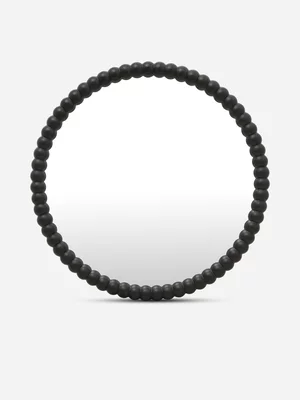 Bubble Round Mirror Black