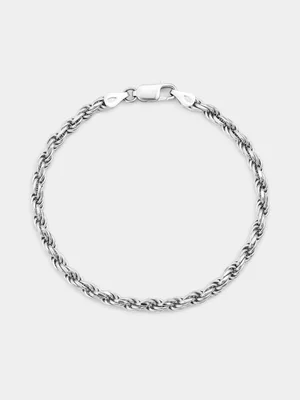 Sterling Silver Rope Bracelet