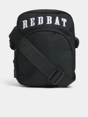 Redbat Unisex Embroided Crossbody Black Bag