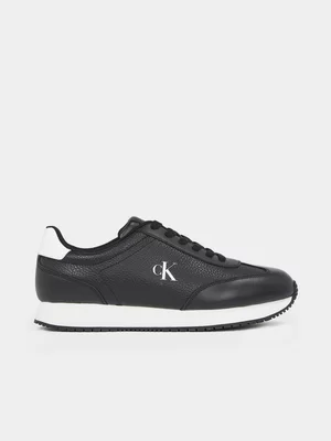Men's Calvin Klein Black Runner Laceup Tc Sneakers