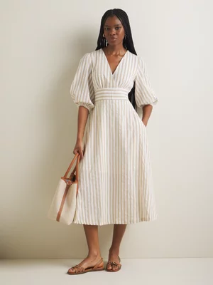 Women's Iconography Wrap Front Fit & Flare Dress