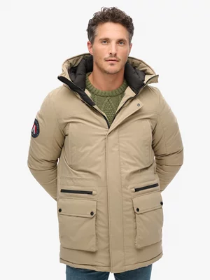 Men's Superdry Brown City Padded Parka Jacket